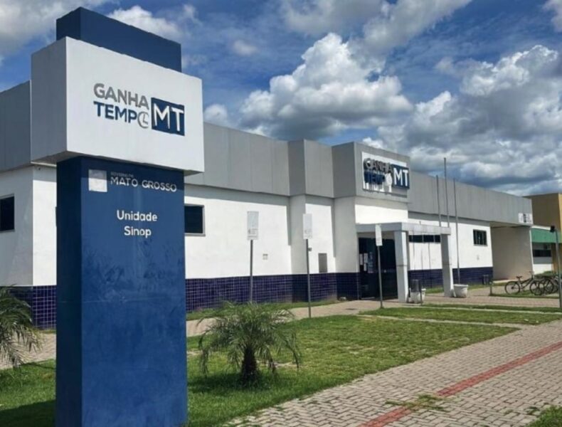 Fachada do Ganha Tempo MT em Sinop.