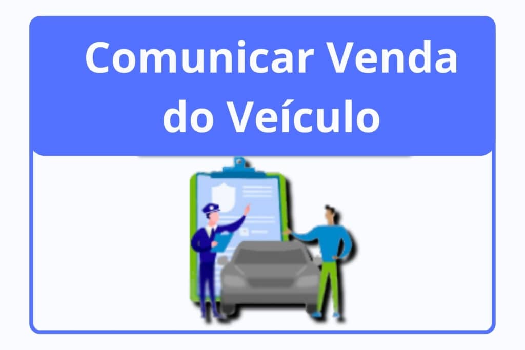 Banner informativo sobre comunicação de venda de veículo.
