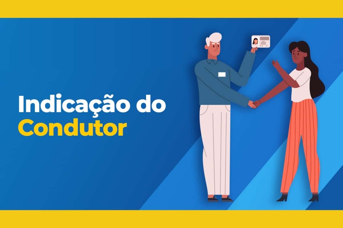 Ilustração aperto de mão "Indicação do Condutor".