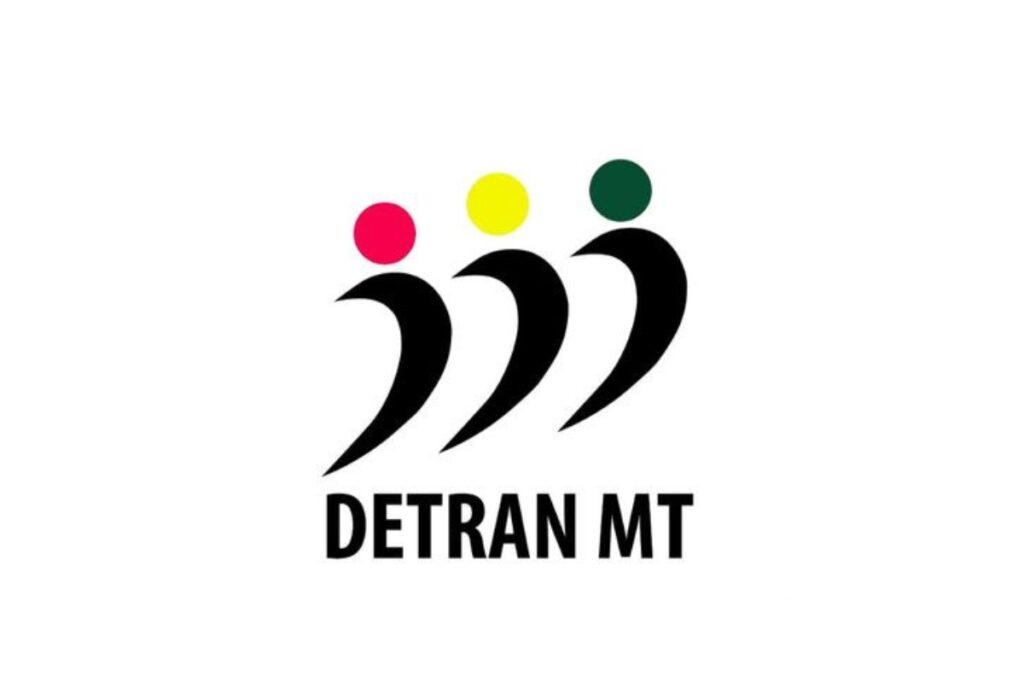 Logotipo do DETRAN MT com cores.