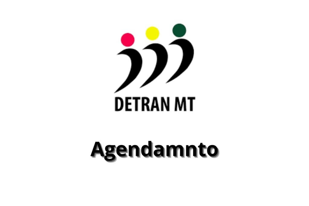Logo do DETRAN MT com palavra "Agendamento".