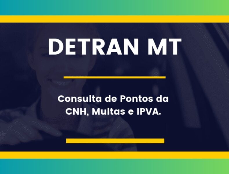 Banner: DETRAN MT, consulta CNH, multas, IPVA.